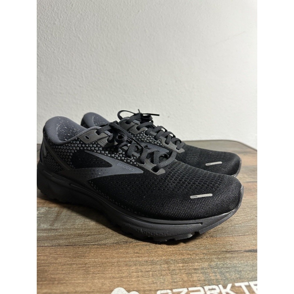 Brooks Mens Ghost 14 Black Running Shoes Sneakers Size 12 D